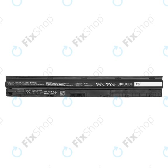 Bateria do Dell Inspiron 14, 15, 17, Vostro 14, 15, 2600mAh, Li-Ion, 14.8V, GXVJ3, HQ