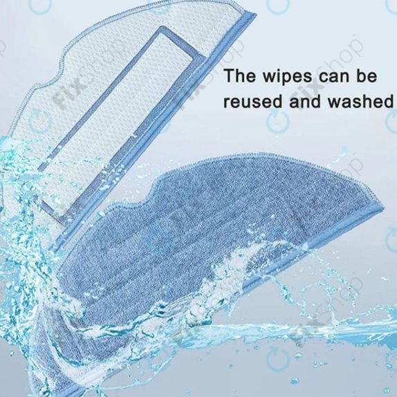 Zestaw części zamiennych do Xiaomi Roborock S7, S7 MaxV Ultra (2x Główna szczotka, 4x Filtr, 4x Szczotka boczna – czarna, 4x Ściereczka mopująca)