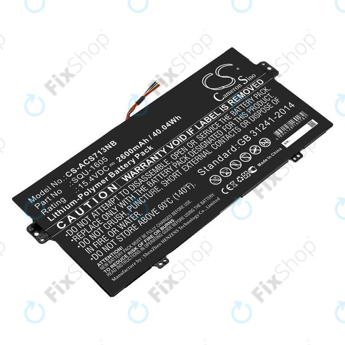 Bateria do Acer SF713-51, 2600mAh, Li-Pol, 15.4V, SQU-1605, HQ
