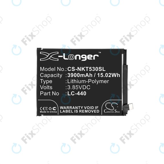 Bateria dla Nokia 5.3, 3900mAh, Li-Pol, 3.85 V, LC-440, HQ