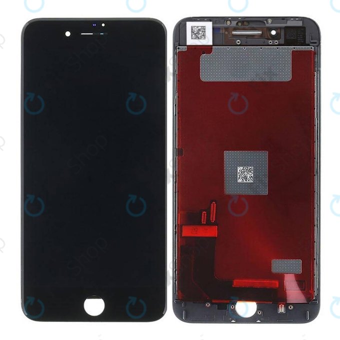 Wyświetlacz dla iPhone 8 Plus, Black, Ekran dotykowy z ramką