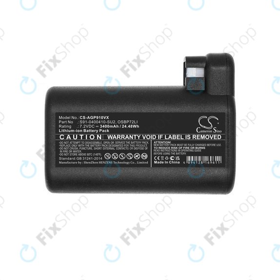 Bateria do AEG RX-seria, Electrolux E, P-seria, S91-0400410-SU2, OSBP72LI, OSBP72LI25, Li-Ion, 7,2V 3400mAh, HQ