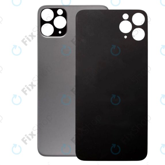 Tylne szklo z duza dziura na aparat do iPhone 11 Pro Max, Space Gray