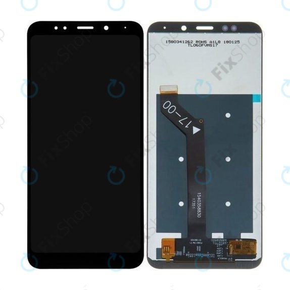 Wyświetlacz do Xiaomi Redmi 5 Plus (Redmi Note 5), Ekran dotykowy bez ramki, Czarny, Black, TFT
