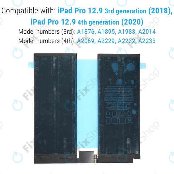 Bateria dla iPad Pro 12.9" (3rd Gen 2018, 4th Gen 2020), 9720mAh