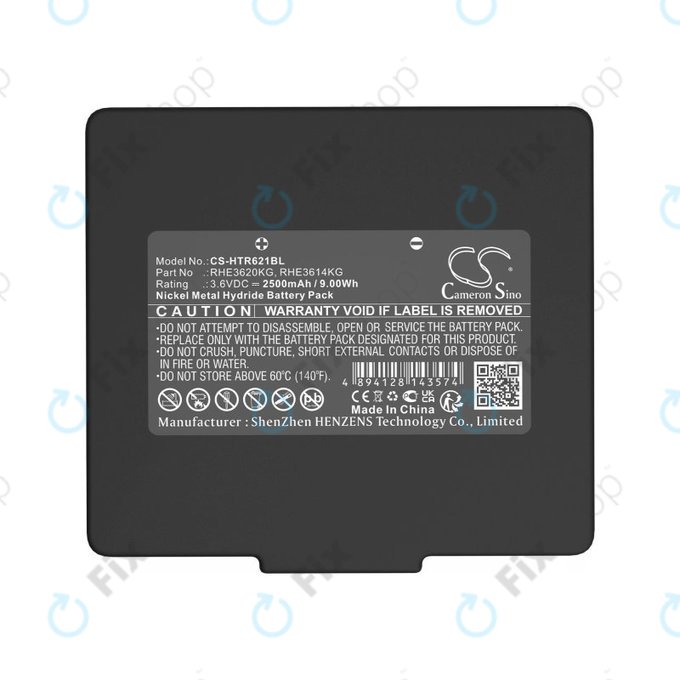 Bateria do Hetronic, 2500mAh, Ni-MH, 3.6V, RHE3620KG, HQ