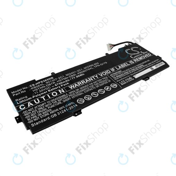 Bateria do HP Spectre X360 15, 6750mAh, Li-Pol, 11.55V, KB06XL, HQ