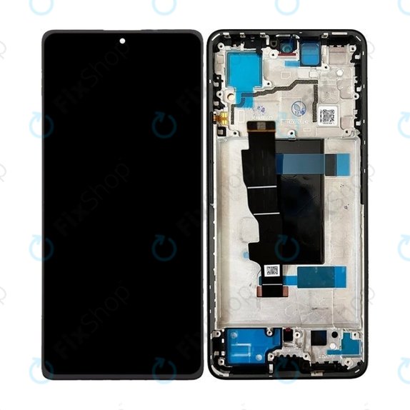 Wyświetlacz OLED do Xiaomi Redmi Note 13 Pro 5G 2312DRA50C, Ekran dotykowy z ramką, Midnight
