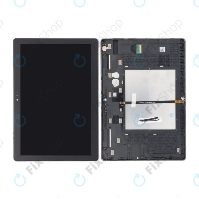 Wyświetlacz do Lenovo Tab M10 TB-X605F, TB-X605N, TB-X605M, Ekran dotykowy z ramką, Czarny, Black, TFT