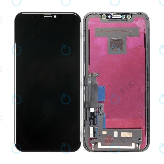Wyświetlacz In-Cell dla iPhone XR, Ekran dotykowy z ramką, FixPremium