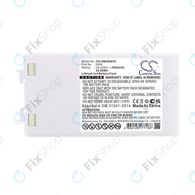 Bateria do Xiaomi Dreame V10, V9, V8, XR, 2500mAh, Li-Ion, 25.2V, WN4, HQ