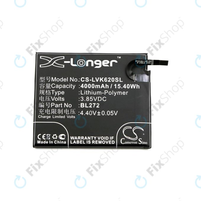 Bateria do Lenovo K6 Power, 4000mAh, Li-Pol, 3.85V, BL272, HQ