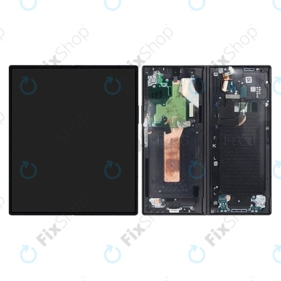 Wyświetlacz OLED do Samsung Galaxy Z Fold 6 F956B, Ekran dotykowy z ramką, Czarny, Black