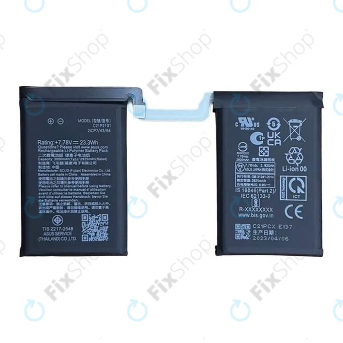 Bateria do Asus ROG Phone 6 AI2201_C, 6 Pro AI2201_D, C21P2101, 6000mAh