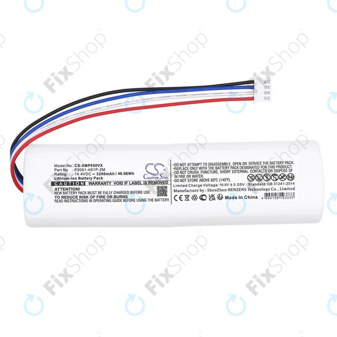 Bateria do Xiaomi Mi Robot Vacuum Mop 2, Mijia Sweeping Vacuum Cleaner 2C, 3200mAh, Li-Ion, 14.4V, P2051-4S1P-ZM, HQ