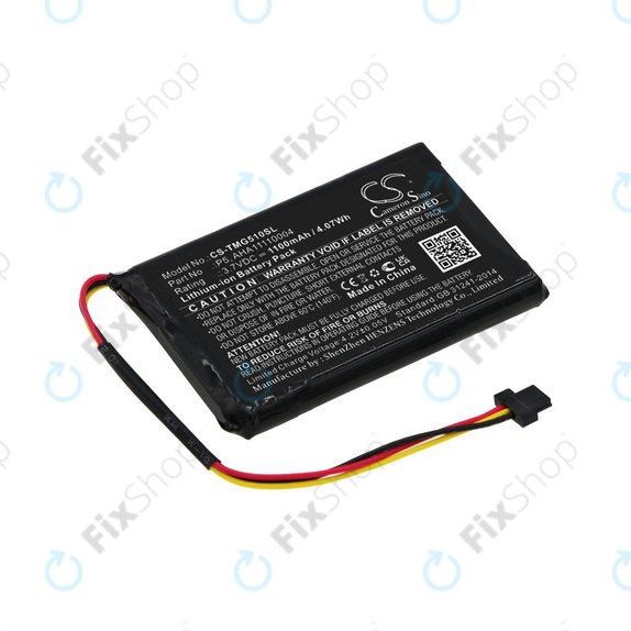 Bateria do TomTom Go 510, 1100mAh, Li-Ion, 3.7V, AHA11110004, HQ