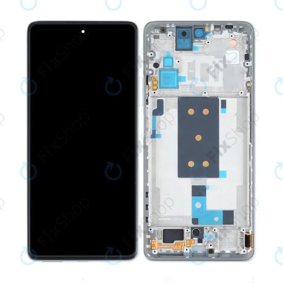 Wyświetlacz OLED do Xiaomi 11T, 11T Pro, Ekran dotykowy z ramką, Celestial Blue