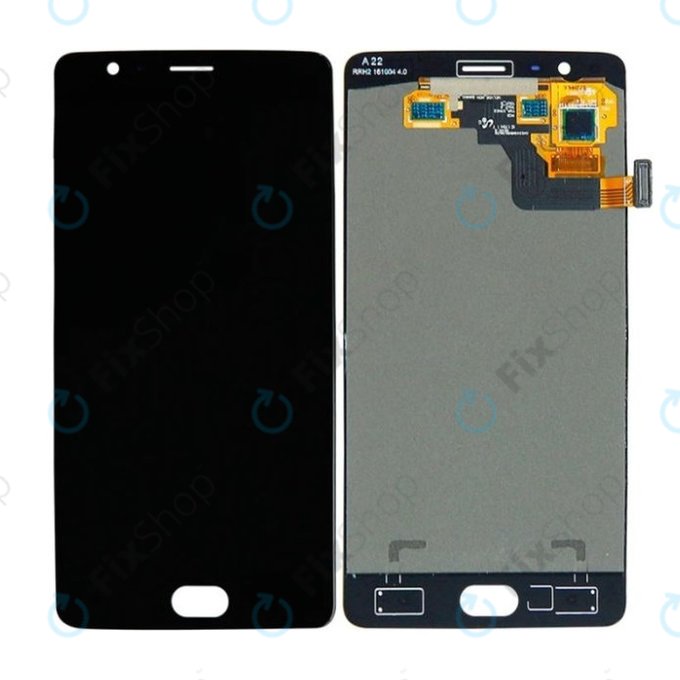 Wyświetlacz do OnePlus 3, 3T, Ekran dotykowy bez ramki, Czarny, Black, TFT