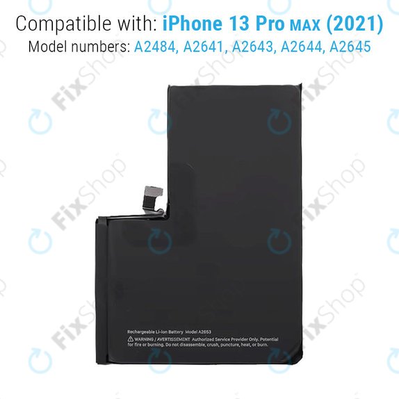 Bateria dla iPhone 13 Pro Max, 4352mAh