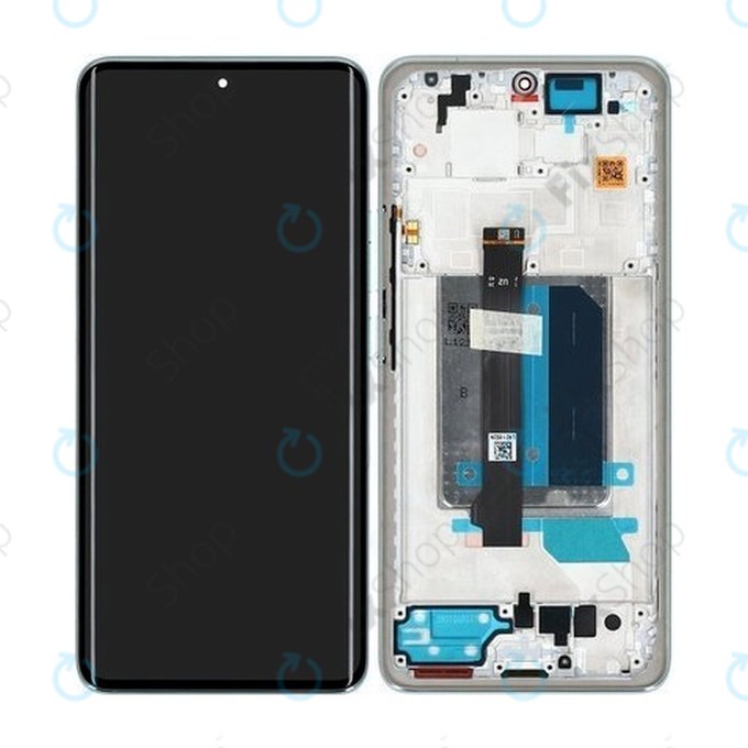 Wyświetlacz OLED do Xiaomi Redmi Note 14 Pro+ 5G , Ekran dotykowy z ramką, Frost Blue