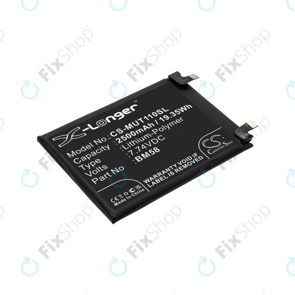 Bateria dla Xiaomi 11T Pro, 2500mAh, Li-Pol, 7.74 V, BM58, HQ