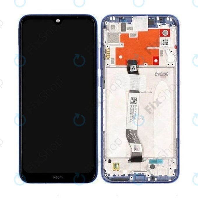 Wyświetlacz do Xiaomi Redmi Note 8T, Ekran dotykowy z ramką, 5600030C3X00, Starscape Blue, Genuine Service Pack