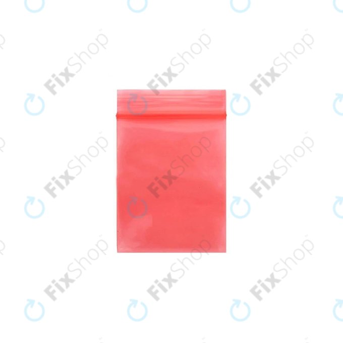 Antystatyczna torebka strunowa ESD, Czerwony, Red, 9x13 cm, 100szt