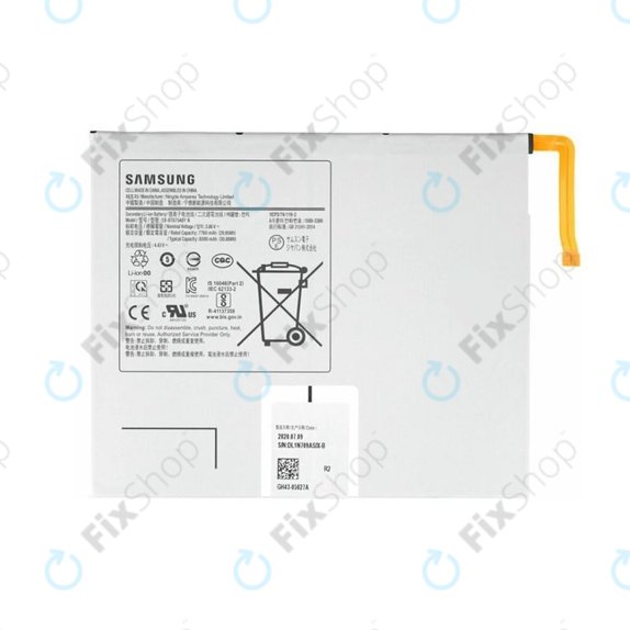 Bateria do Samsung Tab S7 T870, T875, T876B, EB-BT875ABY, GH43-05028A, 8000mAh, Genuine Service Pack