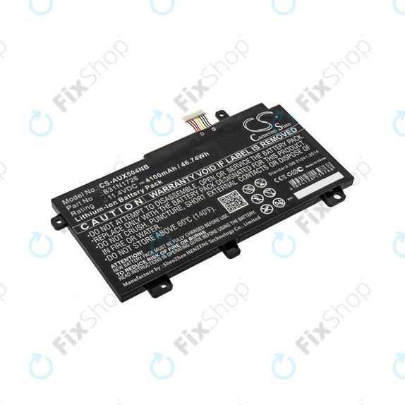 Bateria do Asus TUF 504, 505, 554, 656, FX504, Tuf Gaming A15, 4100mAh, Li-Ion, 11.4V, B31N1726, HQ