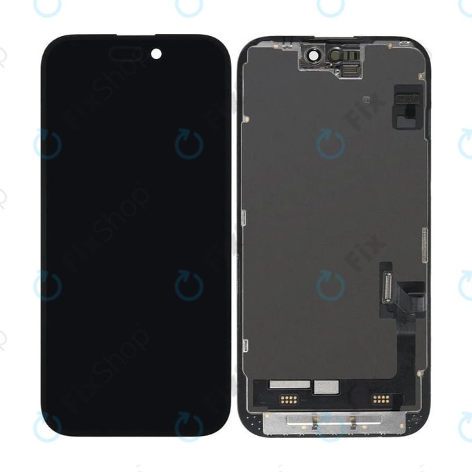 Wyświetlacz Hard OLED dla iPhone 15, Ekran dotykowy z ramką, FixPremium