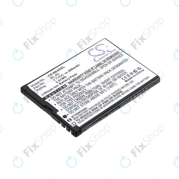 Bateria do Nokia N97 Mini, E5, E7, BLU Hero 2, 950mAh, Li-Ion, 3.7V, BL-4D, HQ