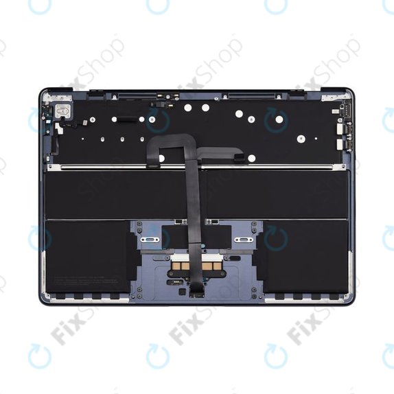 Górna rama klawiatury do MacBook Air 13", A3113 (2024), z klawiaturą US i baterią, Midnight, 661-40230, Genuine Apple