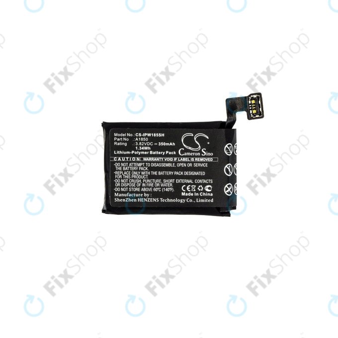 Bateria dla Apple Watch 3 42 mm, 350mAh, GPS + Cellular Version, Li-Pol, 3.82 V, A1850, HQ