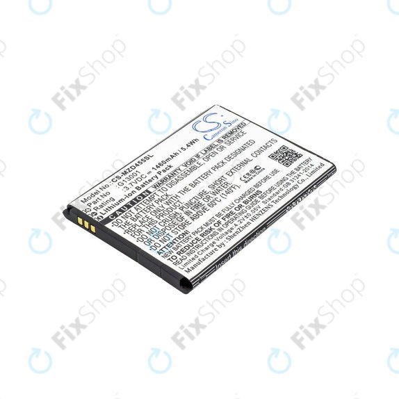 Bateria do Navon Mizu D455, 1460mAh, Li-Ion, 3.7V, G13001, HQ
