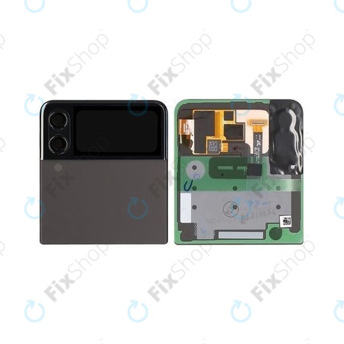 Wyświetlacz (Out) do Samsung Z Flip 3 F711B, Ekran dotykowy z ramką, GH97-26773A, Phantom Black, Genuine Service Pack