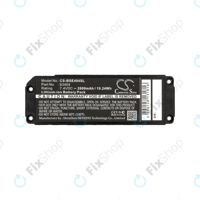 Bateria do Bose 413295, Bose SoundLink Mini, 2600mAh, Li-Ion, 7.4V, 063404, HQ