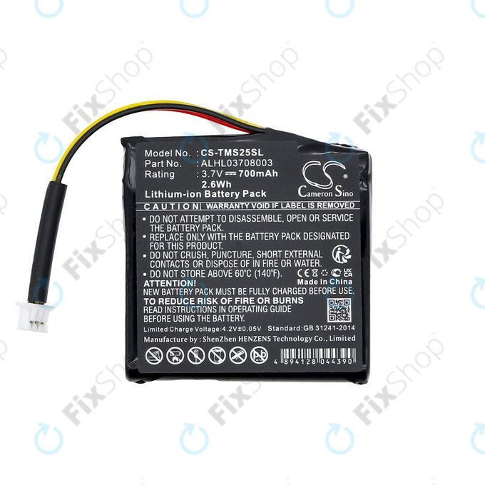 Bateria do TomTom Star 20, 700mAh, Li-Ion, 3.7V, ALHL03708003, HQ