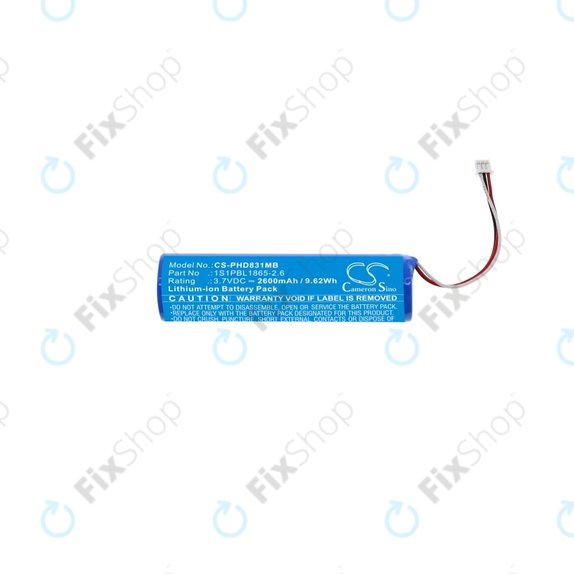 Bateria do Philips Avent SCD831, SCD833, SCD835, SCD841, 1S1PBL1865-2.6, 2600mAh, HQ