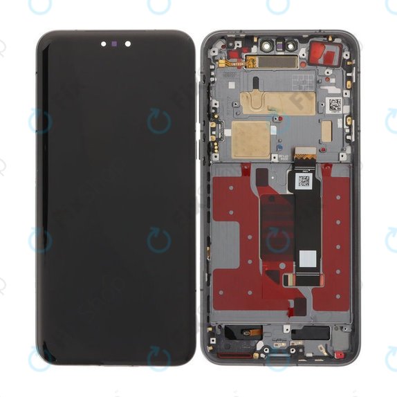 Wyświetlacz OLED do Honor Magic7 Pro, Ekran dotykowy z ramką, Midnight Black