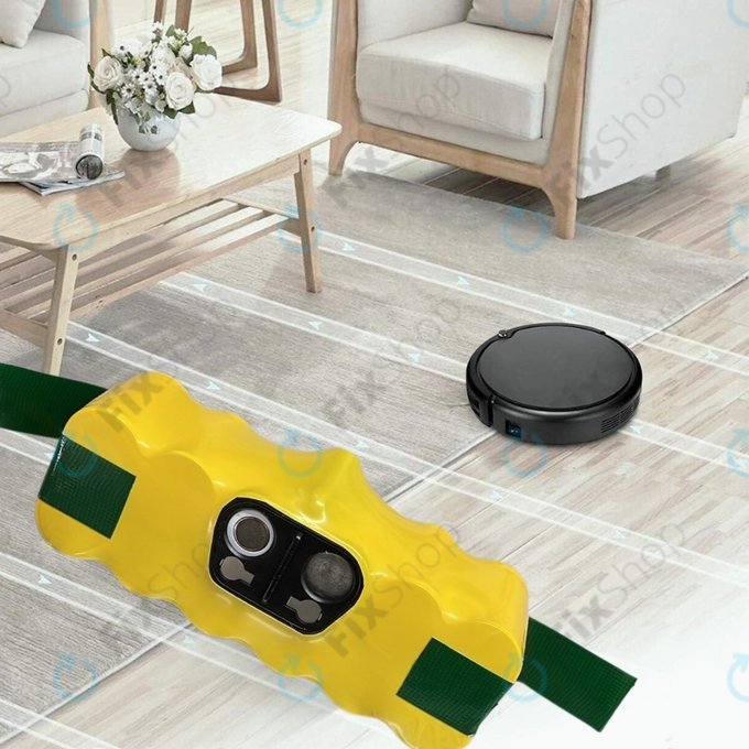 Bateria do iRobot Roomba 500, 600, 700, 800, 900-seria, R3, Scooba 450, Vileda 137173, 11702, GD-Roomba-500, VAC-500NMH-33, Ni-MH, 14,4V 3300mAh