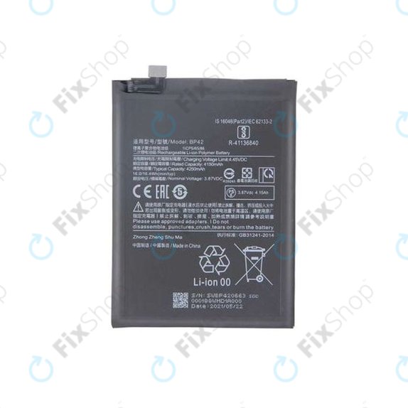 Bateria do Xiaomi Mi 11 Lite 4G, Mi 11 Lite 5G, 11 Lite 5G NE, BP42, 4250mAh