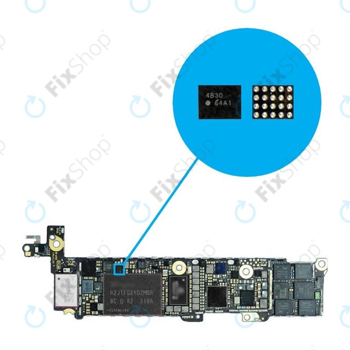 Uklad kontrolera latarki do iPhone 5S