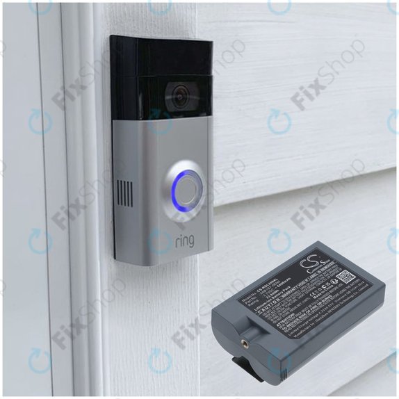 Bateria do Ring Video Doorbell 2, 3, 4, 6400mAh, Li-Ion, 3.7V, 8AB1S7-0EN0, HQ