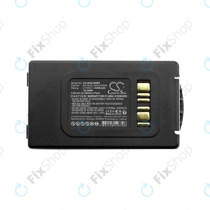 Bateria do Datalogic Skorpio X3, Skorpio X4, 5200mAh, Li-Ion, 3.7V, BT-0016, HQ