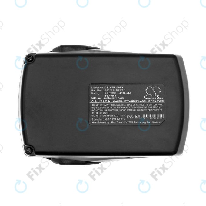 Bateria do Hilti B22 Ag 125-A22, Wsr 22-A, 4000mAh, Li-Ion, 21.6V, B22/2.6, HQ