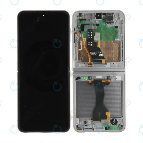 Wyświetlacz OLED dla Samsung Z Flip 6 F741B, Ekran dotykowy z ramką, GH82-35014A, Genuine Service Pack
