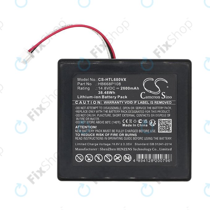 Bateria do Hobot Legee 668, Legee 669, 2600mAh, Li-Ion, 14.8V, HB668P108, HQ