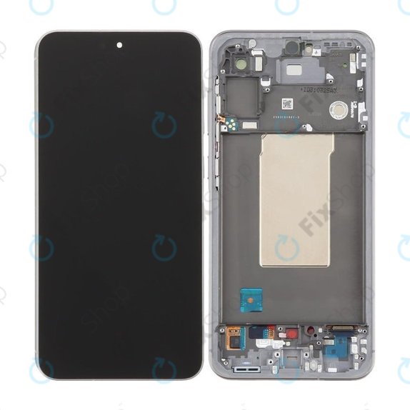 Wyświetlacz do Samsung Galaxy A56 A566E, Ekran dotykowy z ramką, Awesome Lightgray, TFT