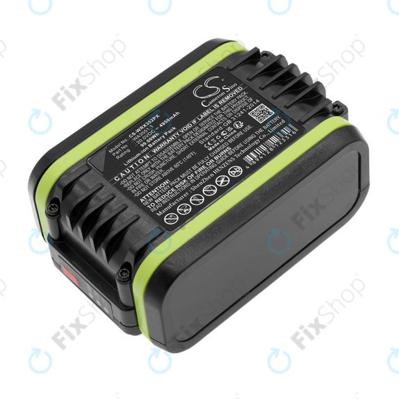 Bateria do Worx WX800.9 MAX, WX-JCR.9, 4950mAh, Li-Ion, 20V, WA3551.1, HQ