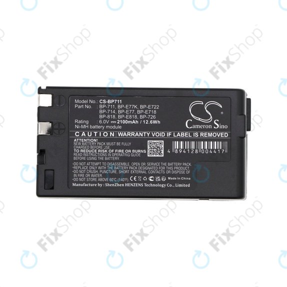 Bateria do Canon E06, Canon E07, 2100mAh, Ni-MH, 6V, BP-711, HQ
